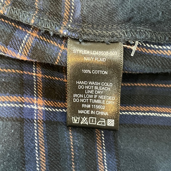 Women’s Lush Brand Plaid Shirt Dress - Picture 7 of 8